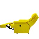 Ver imagem 3 de Poltrona Reclinável Manual Suede Amarelo