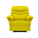 Ver imagem 2 de Poltrona Reclinável Manual Suede Amarelo