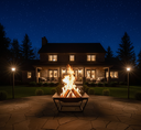 Ver imagem 2 de Lareira de Chao 70cm P/ Jardim Fogueira Externa Portatil a Lenha Fire Pit