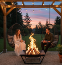 Ver imagem 3 de Lareira de Chao 70cm P/ Jardim Fogueira Externa Portatil a Lenha Fire Pit