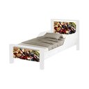 Ver imagem 2 de Mini Cama Montessoriana Infantil Adesivada Heróis