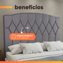 Ver imagem 7 de Cabeceira Estofada para Cama Box Casal Belize de 1,40m