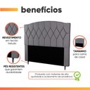 Ver imagem 5 de Cabeceira Estofada para Cama Box Casal Belize de 1,40m