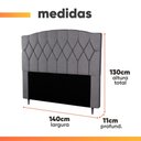 Ver imagem 4 de Cabeceira Estofada para Cama Box Casal Belize de 1,40m