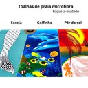 Ver imagem 2 de Toalha Praia Aveludada Gigante Microfibra Macia Kit 3