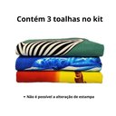 Ver imagem 4 de Toalha Praia Aveludada Gigante Microfibra Macia Kit 3