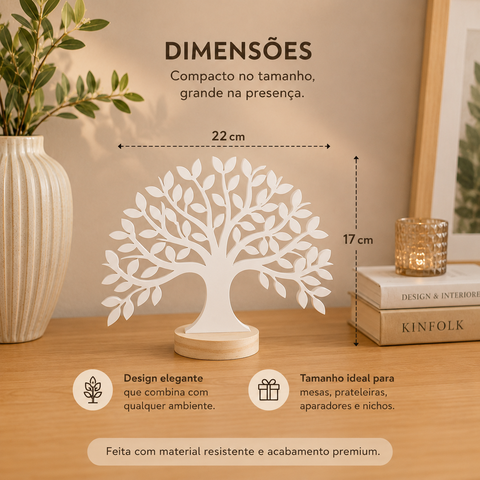 Árvore da Vida 22 cm / Enfeite de Mesa Sala, Quarto,Escritório