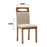 Conjunto Mesa de Jantar Laqueada com 4 Cadeiras de Madeira Design Ferrugine - 7
