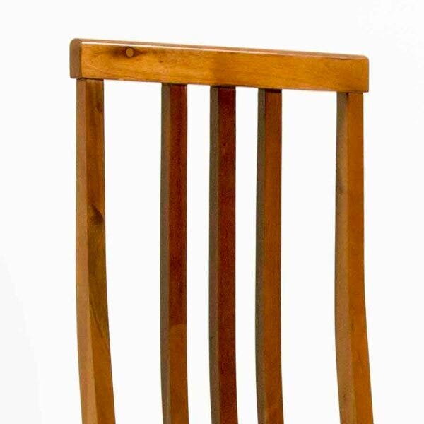 Kit 2 Cadeiras com Assento Estofado Ferrugine Design 100% Madeira na Cor Mel Caramelo - 4
