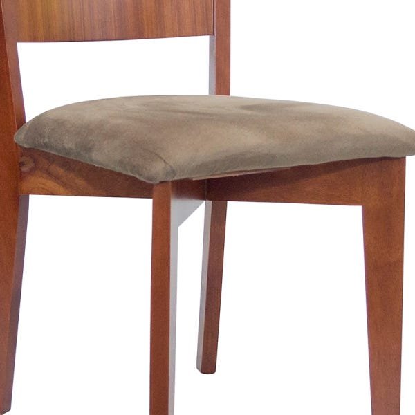 Kit 2 Cadeiras com Assento Estofado Ferrugine 100% Madeira - 4