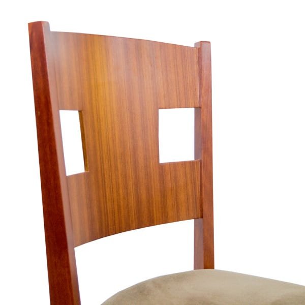 Kit 2 Cadeiras com Assento Estofado Ferrugine 100% Madeira - 3