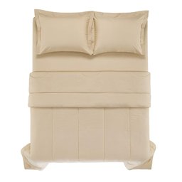 Edredom Casal Karsten 180 Fios Percal Liss Deserto - 2