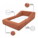 Ver imagem 5 de Cama Infantil Montessoriana a Vácuo Solteiro Colchão Brinde Bouclê Terracota Vimont Moveis