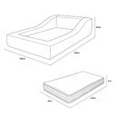 Ver imagem 6 de Cama Infantil Montessoriana a Vácuo Solteiro Colchão Brinde Bouclê Terracota Vimont Moveis