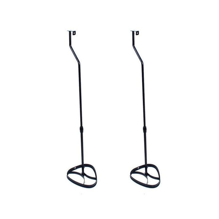 Par Suporte Pedestal Caixa Acústica Som Home Theater Preto