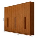 Ver imagem 2 de Guarda Roupa Casal Jalisco 6 Portas 6 Gavetas Cinamomo - Novo Horizonte