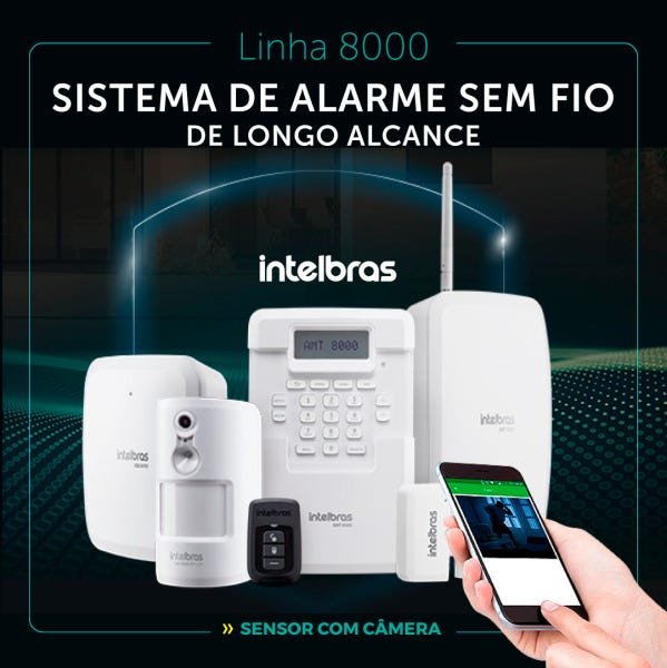 Central de Alarme sem fio Contra Roubo AMT 8000 4543516 Intelbras Central  de Alarme sem fio Contra Roubo AMT 8000 4543516 Intelbras : :  Ferramentas e Materiais de Construção