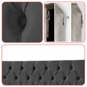Ver imagem 7 de Cabeceira Painel Estofada Paris Suede Preto Queen 1,60m para Cama Box