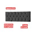 Ver imagem 6 de Cabeceira Painel Estofada Paris Suede Preto Queen 1,60m para Cama Box