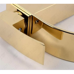 Torneira Cascata Banheiro Misturador Dourada Quadrada Tubrax - 5