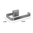 Ver imagem 4 de Kit Porta Papel Higiênico e Porta Toalha de Rosto Luxo Prata