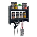 Ver imagem 1 de Porta Temperos para Cozinha 25 x 30cm Preto