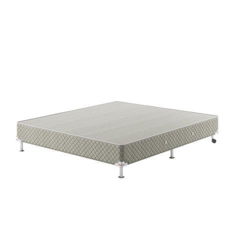 Base Box Queen Spubio Spu + Incofal Marrom Claro 158x198x32cm