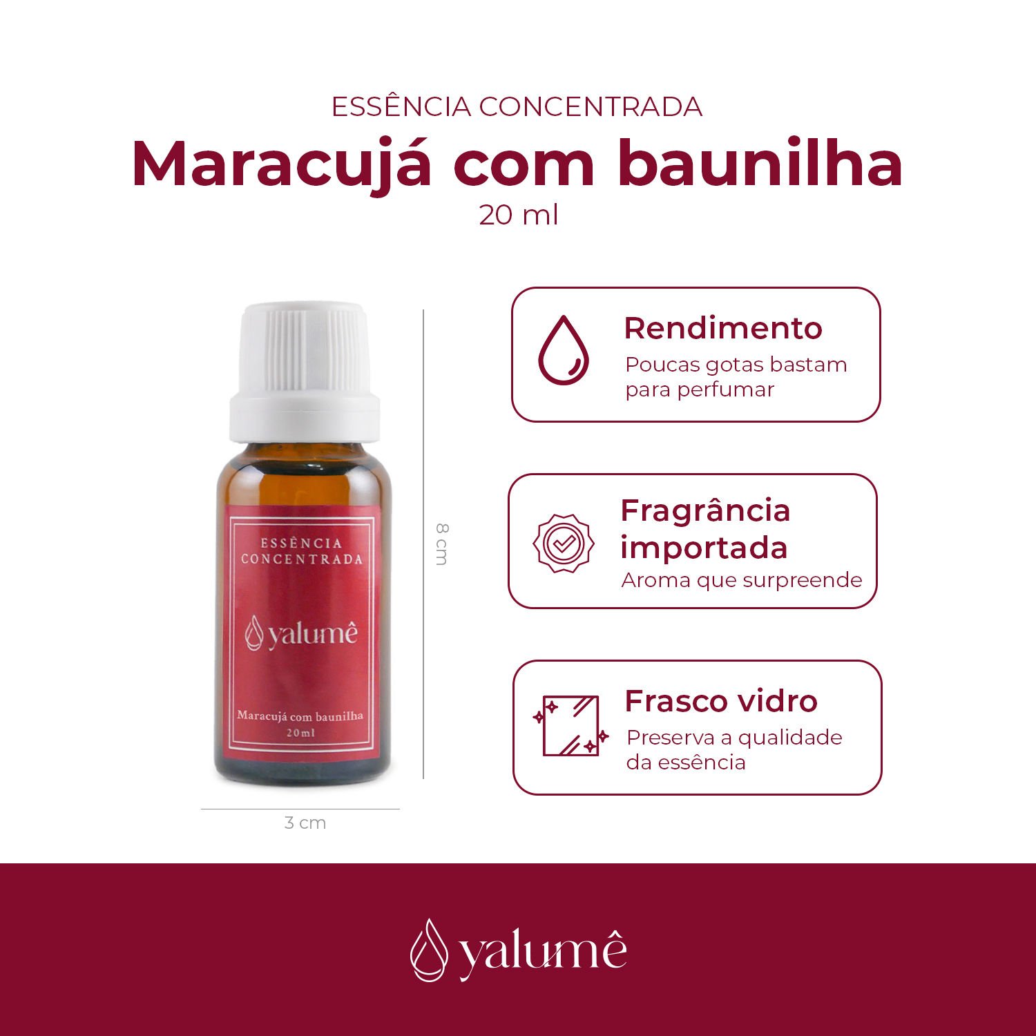 Essência Concentrada Maracujá com Baunilha 20 Ml para Difusor, Aromaterapia, Aromatizador Elétrico - 2