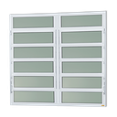 Ver imagem 1 de Basculante Alumínio 2 SEÇÕES120 X 150 Elite V.Boreal Branco Brimak
