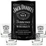 Kit Bandeja (P) + 4 Copos Jack Daniel's sem fundo 290ml Whisky - 1