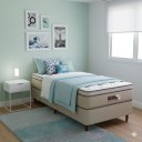 Ver imagem 1 de Cama Box Solteiro Castor Revolution Pocket Hibrido 88x188x54 + Box Castor