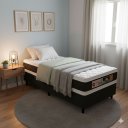 Ver imagem 2 de Cama Box Solteiro Castor Black e White Air Double Face D45 88x188x54 + Box Castor