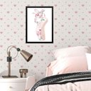 Ver imagem 1 de Quadro Infantil Menina Sapatilha de Balé 45x34cm - com Vidro:madeira Branca