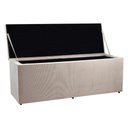 Ver imagem 3 de Calçadeira Recamier Baú Queen 1,60m Madrid Suede Bege