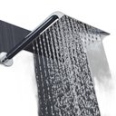 Ver imagem 3 de Ducha de Inox Quadrada 20x20 Cm de Parede Cromada Braço Redondo Pex