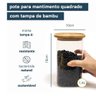 Pote de mantimento com tampa de bambu - 1,4 litros Oikos - 3