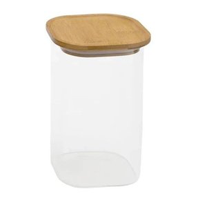Pote de mantimento com tampa de bambu - 1,4 litros Oikos