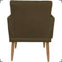 Ver imagem 4 de Kit 2 Poltronas Decorativa para Sala Recepção Nina Capitonê Suede Cores Pé Palito
