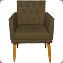 Ver imagem 2 de Kit 2 Poltronas Decorativa para Sala Recepção Nina Capitonê Suede Cores Pé Palito