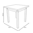 Ver imagem 2 de Mesa 65x65cm Branco Linha Colorê Infantil para Escolas