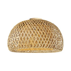 Luminaria de Bambu Artesanal Plafon Fibra Natural Sala Nat65