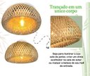 Ver imagem 3 de Luminaria de Bambu Artesanal Plafon Fibra Natural Sala Nat65