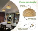 Ver imagem 5 de Luminaria de Bambu Artesanal Plafon Fibra Natural Sala Nat65