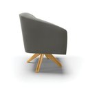 Ver imagem 3 de Cadeira Sala de Jantar Giratória Ma30 Kit 2 Stella Suede D03 - D\'rossi Cor Grafite