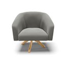 Ver imagem 4 de Cadeira Sala de Jantar Giratória Ma30 Kit 2 Stella Suede D03 - D\'rossi Cor Grafite