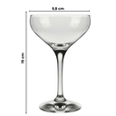 Ver imagem 2 de Taça de Vidro Mistic para Coquetel 220ml 15cm Transparente