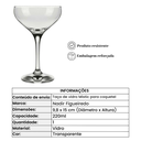 Ver imagem 3 de Taça de Vidro Mistic para Coquetel 220ml 15cm Transparente