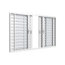 Ver imagem 2 de Janela Veneziana 6 Folhas 200x100cm em Alumínio Branco Classic