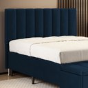 Ver imagem 1 de Cabeceira Nashira 195 para Cama King N-025 Veludo Azul Marinho Aradecor