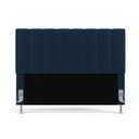 Ver imagem 3 de Cabeceira Nashira 195 para Cama King N-025 Veludo Azul Marinho Aradecor